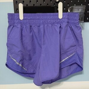 Large purple running shorts
